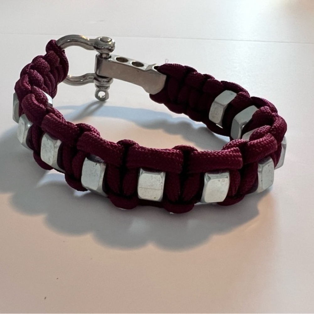 Burgundy Paracord Bracelet